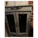 Crackle Finish Painted Cabinet