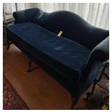 Blue Velvet Sofa