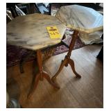 2 Antique Victorian Marble Top Side Tables