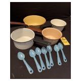 Enamelware Pots & Spoons