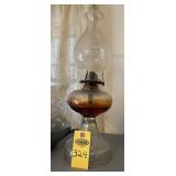 Antique 17.5" Home Sweet Home Oil Lamp