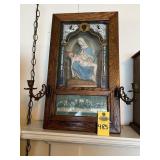 Antique Catholic Last Rite Shadow Box