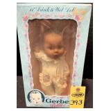 Vintage Gerber Drink & Wet Doll In Original Box