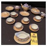 Vtg. Japanese Lusterware Miniature Tea Set