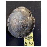 Art Nouveau Bronze Trinket Tray