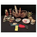 Vintage Egg Basket Of Christmas Decor