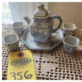 Vintage Porcelain Tea Set Marked China