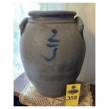Vintage Salt Glazed Stoneware Jar 12" H