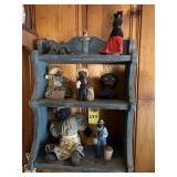 Wooden Shelf & Contents 24" X 15.5"