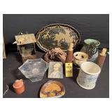 Tray Of Misc Home Decor
