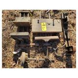 2 Wood Vises & Small Lathe Parts