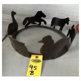 Vintage Metal Folk Art Shadow Projector