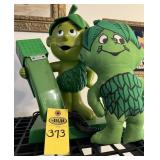 Retro Green Giant Phone And Doll