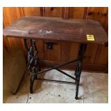 Repurposed Antique Sewing Machine Table