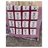 Homemade Holly Hobby Quilt 76x58 And