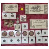 Wheat Pennies, Ih Penny, Tokens, Copies Of Old