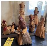 Corn Shuck And Cake Tester Dolls