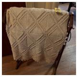 Quilt Rack & Vintage Full Size  Bedspread