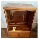 Cedar Night Table 26" Hx 17.5" Wx 14" D