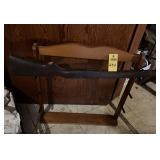 Wooden Gun Rack & Vintage Gun Stock