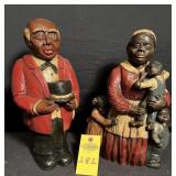 2 Black Americana Figurines