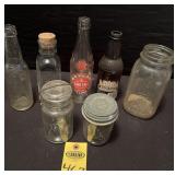 Vintage Bottles And Canning Jars