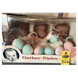 Vintage Gerber Triplets In Original Box