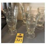5 Vintage Soda Fountain Glasses