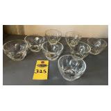 8 Vintage Thumbprint Bowls