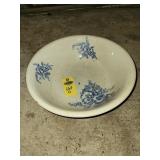 Blue & White Transferware Wash Basin- Some Damage
