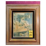 A R Cole Potter Picture On Canvas 23' X 19 1/2'