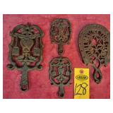 4 Cast Iron Trivets
