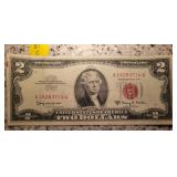 1963 A $2 Bill Red Seal