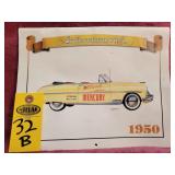 1950 Calandar Automemories Reproduction