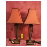 Pair Of Lamps 23' Tall