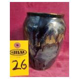 Pottery Vase 6 1/2' Signed Scp'05'