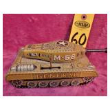 Tin Litho Us Army M-56 General Tank, Missing