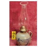 Salt Glaze Pottery Oil Lamp