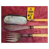 Antique Butter Knife Spreader Silver Plated 7.5',