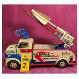 Marx Pressed Steel Us Mobile Guided Missle Truck