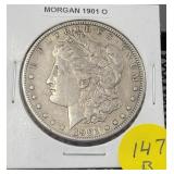 1901 O Morgan Silver Dollar