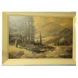 Robert Wood Framed Print, Mountain Stream