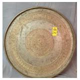 Huge Metal Wall Art 31' Round, Looks Like Copper