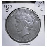 1923 D Peace Silver Dollar
