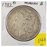 1882 O Morgan Silver Dollar