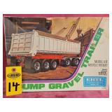 Ertl Dump Gravel Trailer Model Kit