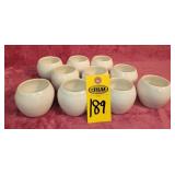 10 Pottery Cups 2 1/2 '