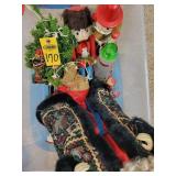 Container Of Christmas Decorations