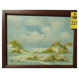 Oil On Canvas Seascape Remington 14' X 18'