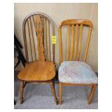 2 Wooden Chairs